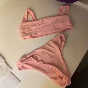 Bikini bubblegum pink top and bottom